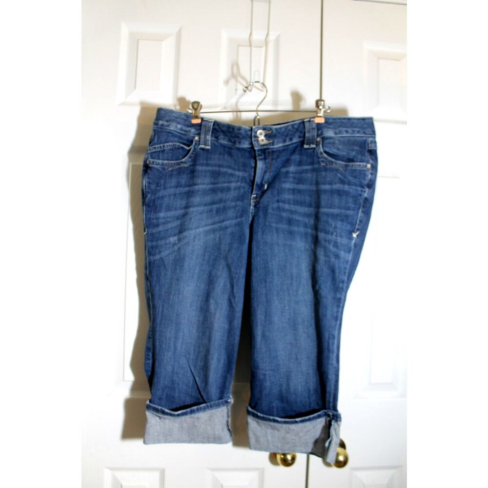 Lane Bryant Totally Cropped Cuffed Capri Jeans sz 18W